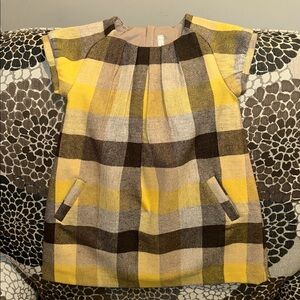 Little girls, Myrl Department, 3T, wool buffalo plaid dress